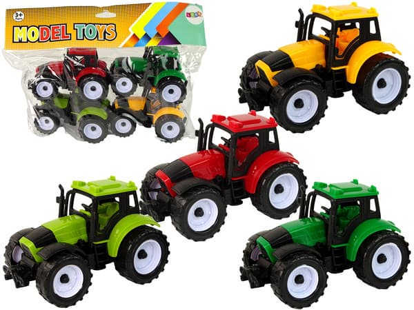 Farm Traktor Sæt 4 farverige stykker