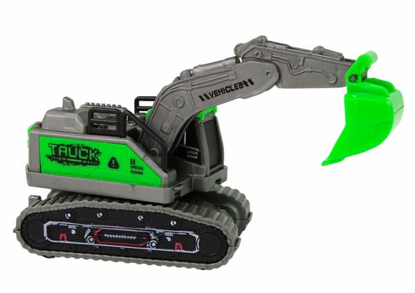 Grön grävmaskin för entreprenadfordon Friction Drive