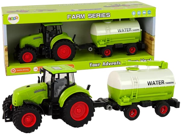 Traktor med trailer Big Wheels Green Farm