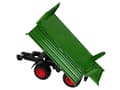 Miniatyrbillede 3 af 8: Fjernstyret traktor med trailer 1:24 Rød Grøn