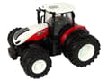 Miniatyrbillede 2 af 8: Fjernstyret traktor med trailer 1:24 Rød Grøn