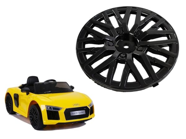 Hubcap Audi R8 akkuautoon, musta