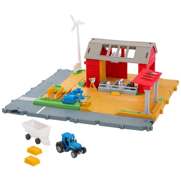 Matchbox Farm Harvest Legesæt Med Legetøjsbil Spor Bil Action Drivers
