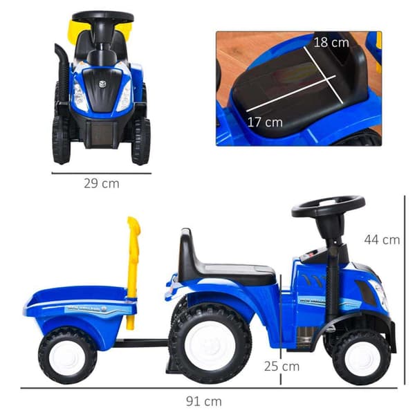 Devessport Ride-on New Holland Søvfarvet