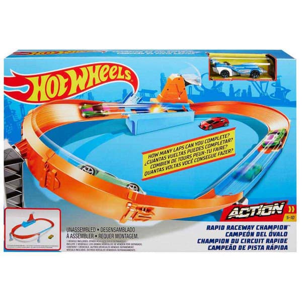 Hot Wheels Rapid Raceway Champion Action Flerfarvet