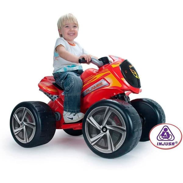 Injusa Motorcykel Quad Flame Rød