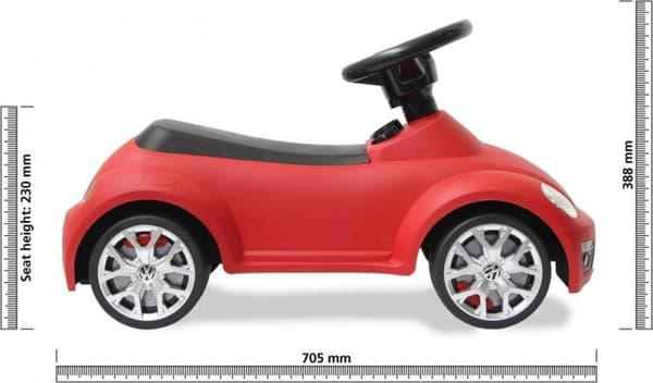Jamara Walking Car Beetle 70 x 30 x 38 cm Rød