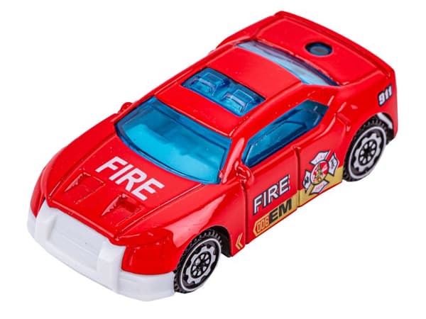 Metal Privileged Vehicles, Cars, Spring Springs 6-delat set 1:64 FIRE BRITAIN, BRANDVILLA