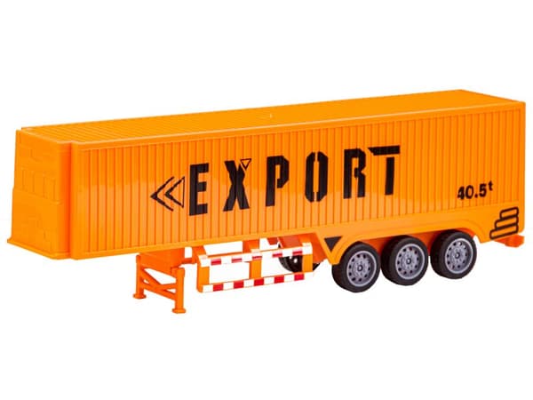 Lastbil, semitrailer - container, lastbil med släp 1:48
