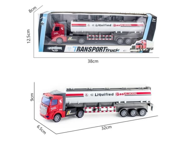Lastbil, Semi-trailer - Tankbil, Lastbil med släp 1:48