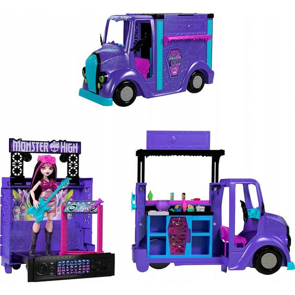 Mattel Monster High Koncertowy Food + Lalka Zestaw Hxh83 Lastbil