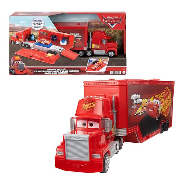 Cars Ställ In Transformerbara Bilar Mack Orange