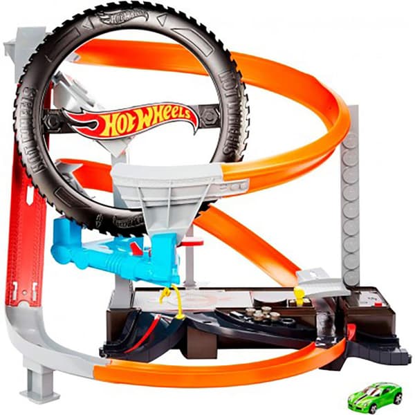 Hot Wheels Dækcenter Med Maksimal Hastighed
