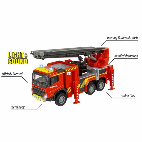Majorette Gs Brand Truchers Volvo Grand Series 19 Cm Lys Og Lyd Orange