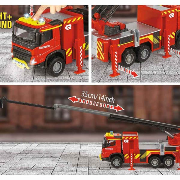 Majorette Gs Brand Truchers Volvo Grand Series 19 Cm Lys Og Lyd Orange