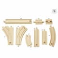 Miniatyrbild 3 av 3: Train track Brio Intermediate Evolution Set Wood 16 Pieces