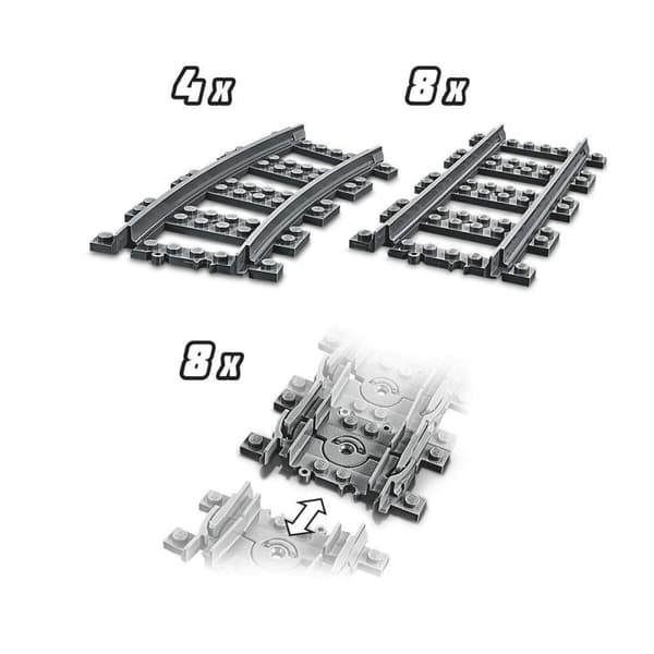 Playset Lego City 60205 Rail Pack 20 Pieces