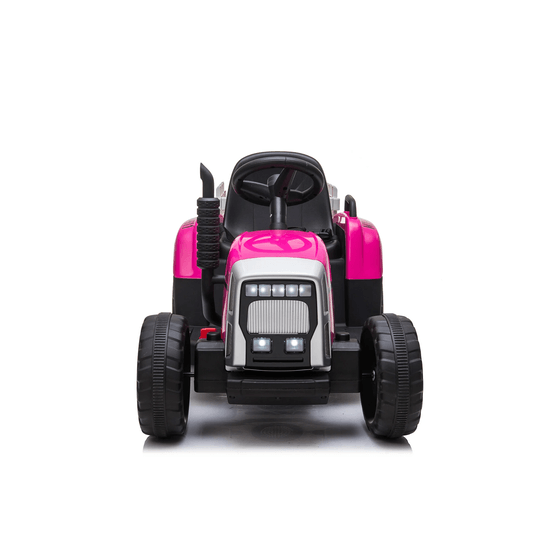 Elektrisk traktor med trailer - Pink