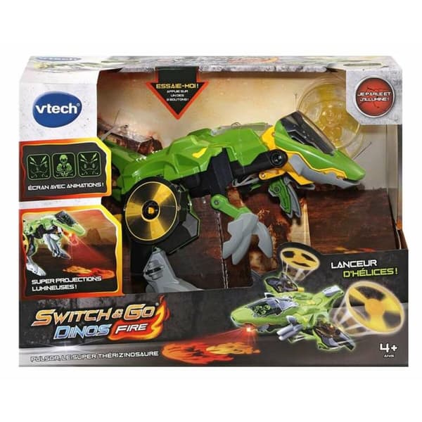 Transformer Fordon Vtech Switch & Go Dinos Tericinosaurio 20 x 34 x 19 cm Flygplan