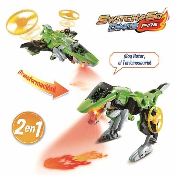 Transformer Fordon Vtech Switch & Go Dinos Tericinosaurio 20 x 34 x 19 cm Flygplan