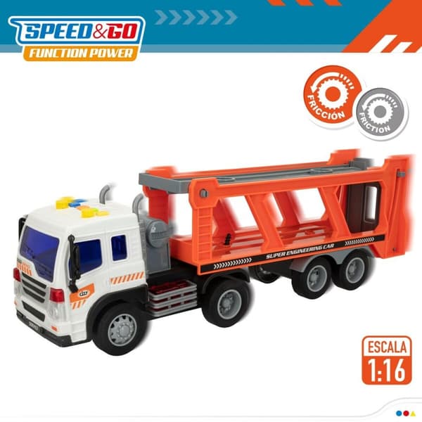 Lastbil och småbilar Speed & Go 37,5 x 12,5 x 10 cm (2 antal)