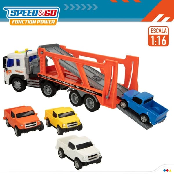 Lastbil och småbilar Speed & Go 37,5 x 12,5 x 10 cm (2 antal)