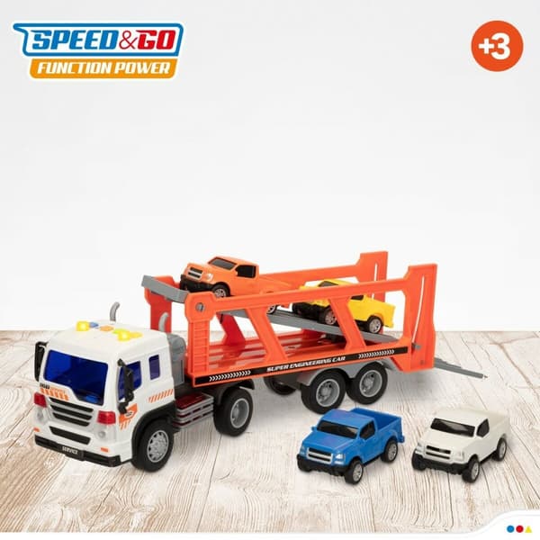 Lastbil och småbilar Speed & Go 37,5 x 12,5 x 10 cm (2 antal)