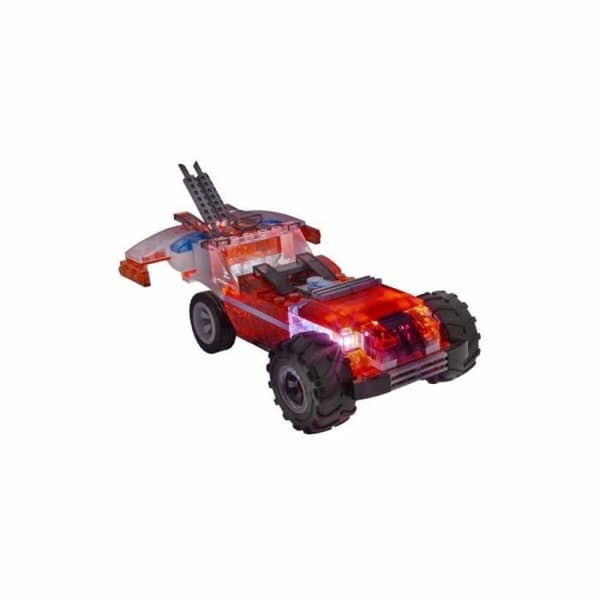 Byggfordon Laser Pegs Red Vehicle - 4 in 1 + 8 år LED Ljus 185 Delar