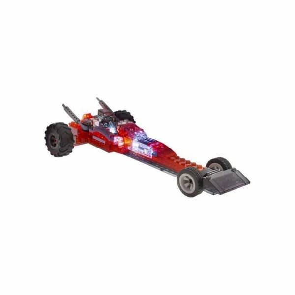 Byggfordon Laser Pegs Red Vehicle - 4 in 1 + 8 år LED Ljus 185 Delar