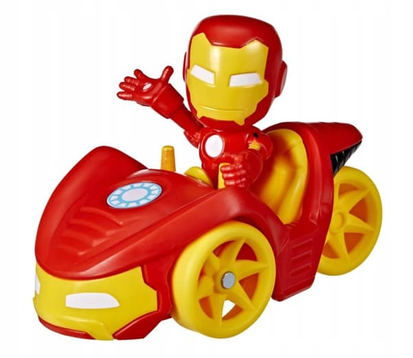 Hasbro Hämähäkkimies ja hänen upeat ystävänsä Iron Racer 10 cm Iron Man -figuuri