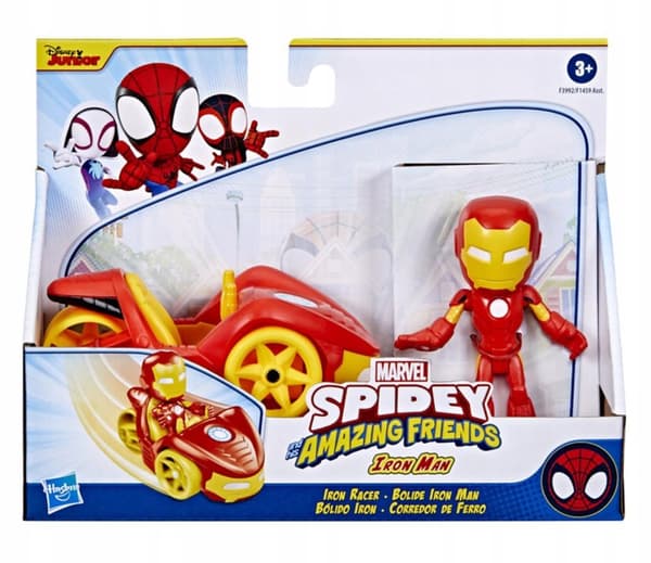Hasbro Spidey och hans fantastiska vänner Iron Racer 10 cm Iron Man-figur