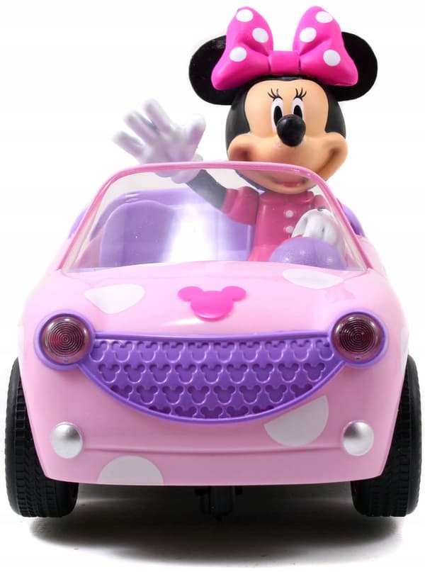 Jada Toys RC Minnie Mouse fjernbetjent lyserød konvertibel bilfjernbetjening
