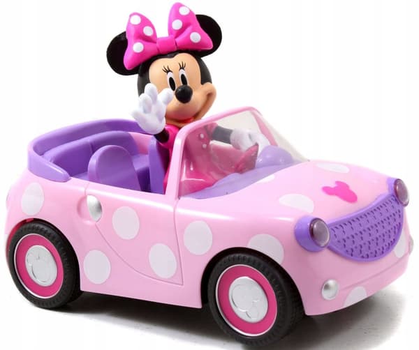 Jada Toys RC Minnie Mouse fjernbetjent lyserød konvertibel bilfjernbetjening