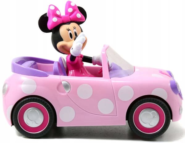 Jada Toys RC Minnie Mouse fjernbetjent lyserød konvertibel bilfjernbetjening