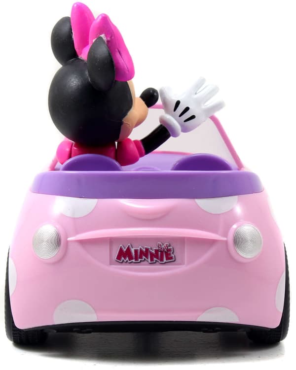 Jada Toys RC Minnie Mouse fjernbetjent lyserød konvertibel bilfjernbetjening