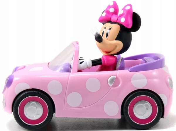 Jada Toys RC Minnie Mouse fjernbetjent lyserød konvertibel bilfjernbetjening