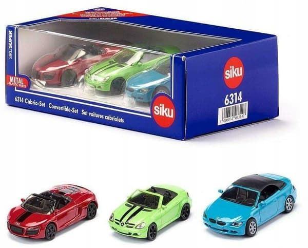Ajoneuvosetti GXP-704205 SIKU 6314 Autosetti metalliurheiluun