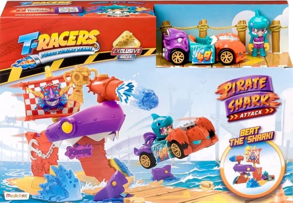 T-Racers merirosvohain laukaisinsetti - ajoneuvo