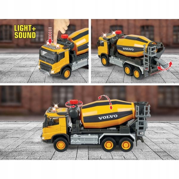 Volvo Majorette Betonblander Lys Lyde Metalkabine