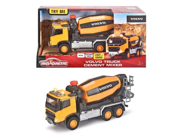 Volvo Majorette Betonblander Lys Lyde Metalkabine