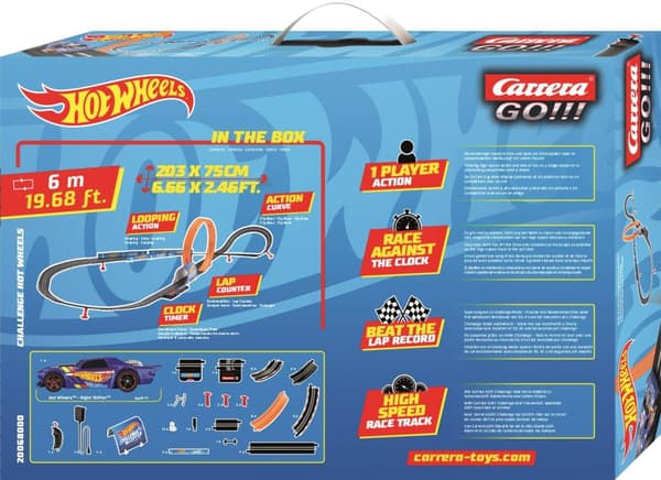 Carrera GO Challenger 68000 Hot Wheels bilbane 6 meter bane