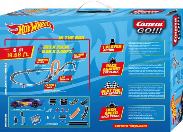 Carrera GO Challenger 68000 Hot Wheels bilbane 6 meter bane