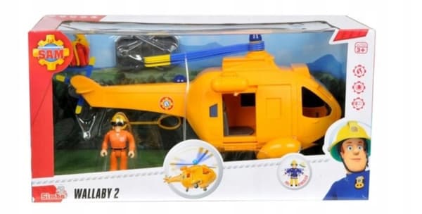Brandman Sam Helikopter Wallaby II + Simba Figur ANDRA EAN 3032160055191