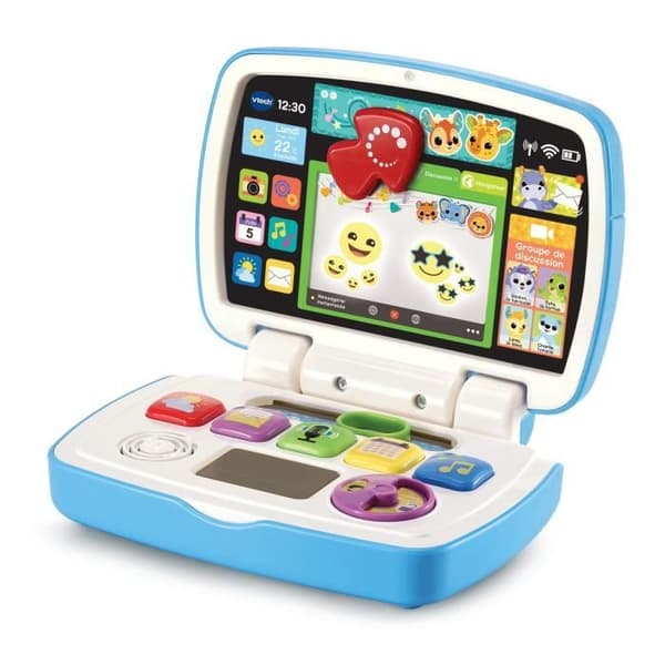 VTECH BABY - Baby Discovery Computer - Interaktiv bärbar dator för barn - Blå - Unisex