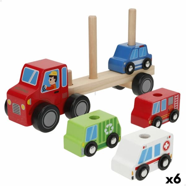 Truck Carrier and Cars 25 x 13 x 6 cm (6 Units)