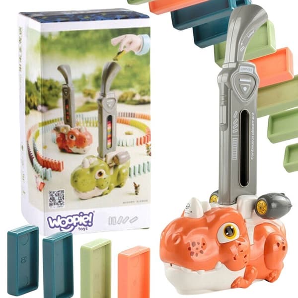 Interaktivt tog Dinosaur Domino Orange Lumarko!