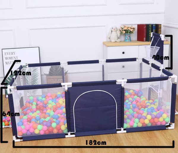 Tavalax Playpen Infant kannettava leikkikehä sininen, erittäin iso