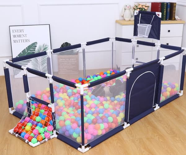 Tavalax Playpen Infant kannettava leikkikehä sininen, erittäin iso
