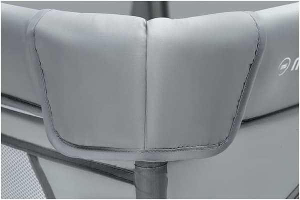 Moby-System kravlegård til babyer, aktivitetscenter til babyer, med skridsikker, stabil, beskyttende, vandtæt, bæretaske, 200 x 160 cm, grå