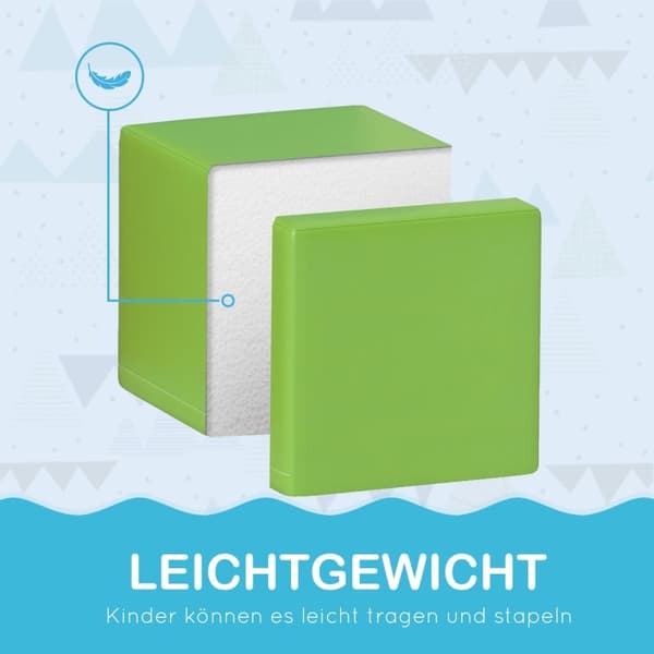 Rootz Soft Building Block Set - Vaahtomuoviharkot - Opetuslelu - Tasapainon ja koordinaation kehittäminen - 20cm x 20cm x 20cm